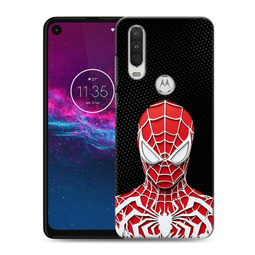 Силиконовый чехол на Motorola One Action с принтом человек паук spiderman