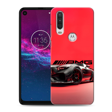 Силиконовый чехол на Motorola One Action с принтом Мерседес Mercedes AMG Силиконовый чехол на Motorola One Action с принтом Мерседес Mercedes AMG