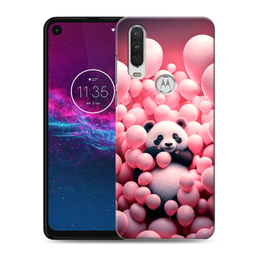 Силиконовый чехол на Motorola One Action с принтом Панда