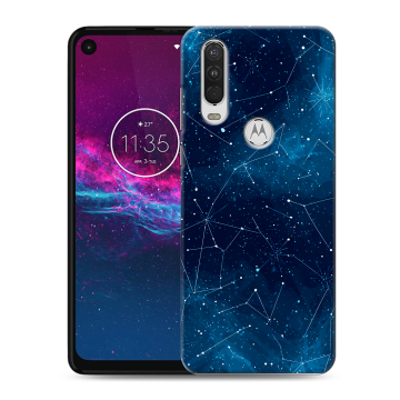 Силиконовый чехол на Motorola One Action с принтом Космос звезды Силиконовый чехол на Motorola One Action с принтом Космос звезды