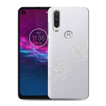 Силиконовый чехол на Motorola One Action с принтом Сотворение мира Силиконовый чехол на Motorola One Action с принтом Сотворение мира