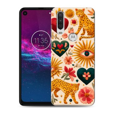 Силиконовый чехол на Motorola One Action с принтом Модный принт Силиконовый чехол на Motorola One Action с принтом Модный принт