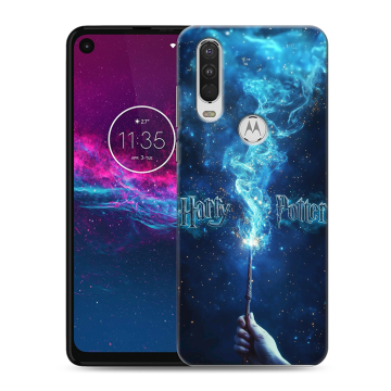 Силиконовый чехол на Motorola One Action с принтом Harry Potter Гарри Поттер