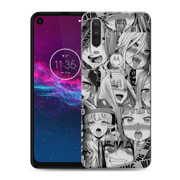 Силиконовый чехол на Motorola One Action с принтом Ahegao Ахегао Аниме Силиконовый чехол на Motorola One Action с принтом Ahegao Ахегао Аниме