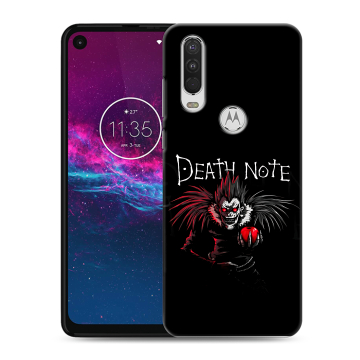 Силиконовый чехол на Motorola One Action с принтом Death note Тетрадь смерти
