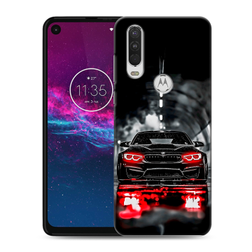Силиконовый чехол на Motorola One Action с принтом BMW БМВ