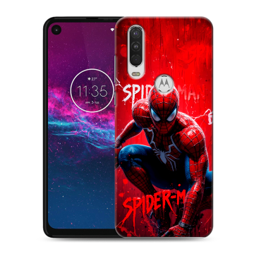 Силиконовый чехол на Motorola One Action с принтом Spiderman Человек паук