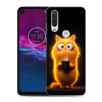 Силиконовый чехол на Motorola One Action с принтом Смешной кот
