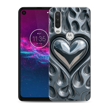 Силиконовый чехол на Motorola One Action с принтом Y2K