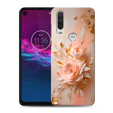 Силиконовый чехол на Motorola One Action с принтом женский Силиконовый чехол на Motorola One Action с принтом женский