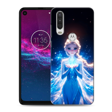 Силиконовый чехол на Motorola One Action с принтом Холодное сердце Frozen