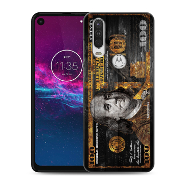 Силиконовый чехол на Motorola One Action с принтом Доллар деньги