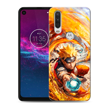 Силиконовый чехол на Motorola One Action с принтом Аниме Наруто Naruto