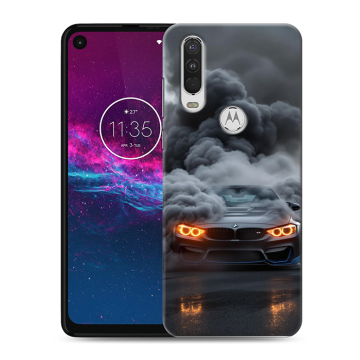Силиконовый чехол на Motorola One Action с принтом BMW БМВ