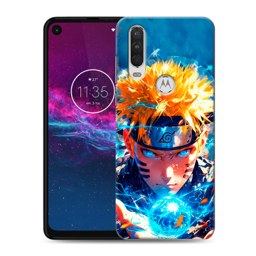 Силиконовый чехол на Motorola One Action с принтом Аниме Наруто Naruto