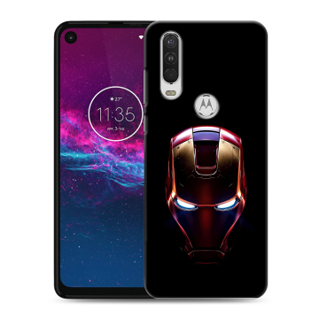 Силиконовый чехол на Motorola One Action с принтом IronMan Железный человек