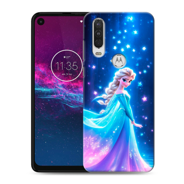 Силиконовый чехол на Motorola One Action с принтом Холодное сердце Frozen