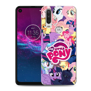 Силиконовый чехол на Motorola One Action с принтом My little pony Дружба чудо Силиконовый чехол на Motorola One Action с принтом My little pony Дружба чудо