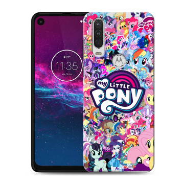 Силиконовый чехол на Motorola One Action с принтом My little pony Дружба чудо