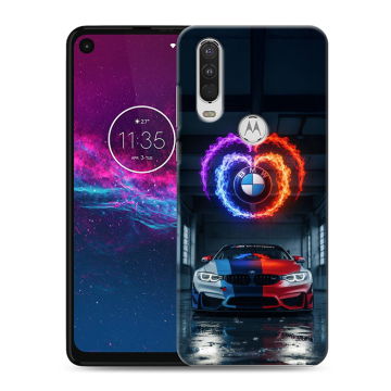 Силиконовый чехол на Motorola One Action с принтом BMW БМВ