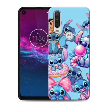 Силиконовый чехол на Motorola One Action с принтом Лило и Стич