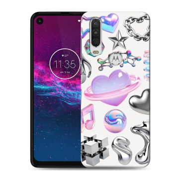Силиконовый чехол на Motorola One Action с принтом Y2K
