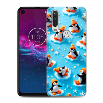 Силиконовый чехол на Motorola One Action с принтом Новый год Силиконовый чехол на Motorola One Action с принтом Новый год