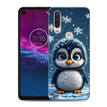 Силиконовый чехол на Motorola One Action с принтом Новый год Силиконовый чехол на Motorola One Action с принтом Новый год
