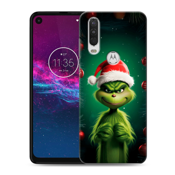 Силиконовый чехол на Motorola One Action с принтом Гринч Новый год Рождество Силиконовый чехол на Motorola One Action с принтом Гринч Новый год Рождество