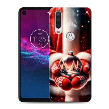 Силиконовый чехол на Motorola One Action с принтом Новый год Силиконовый чехол на Motorola One Action с принтом Новый год