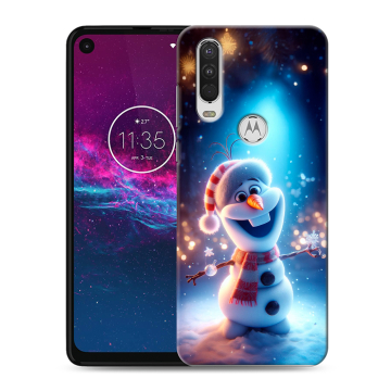 Силиконовый чехол на Motorola One Action с принтом Новый год Силиконовый чехол на Motorola One Action с принтом Новый год