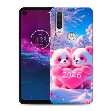Силиконовый чехол на Motorola One Action с принтом Новый год Силиконовый чехол на Motorola One Action с принтом Новый год
