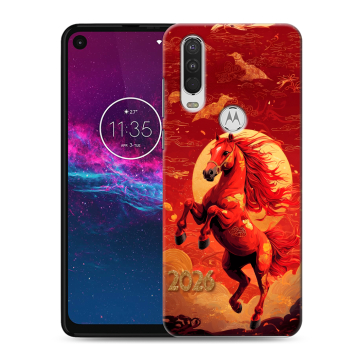 Силиконовый чехол на Motorola One Action с принтом Новый год Силиконовый чехол на Motorola One Action с принтом Новый год