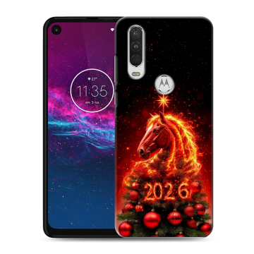 Силиконовый чехол на Motorola One Action с принтом Новый год Силиконовый чехол на Motorola One Action с принтом Новый год