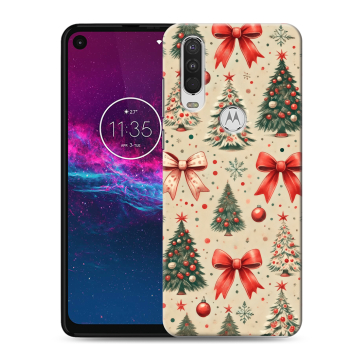 Силиконовый чехол на Motorola One Action с принтом Новый год Силиконовый чехол на Motorola One Action с принтом Новый год