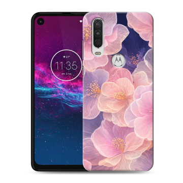 Силиконовый чехол на Motorola One Action с принтом женский Силиконовый чехол на Motorola One Action с принтом женский