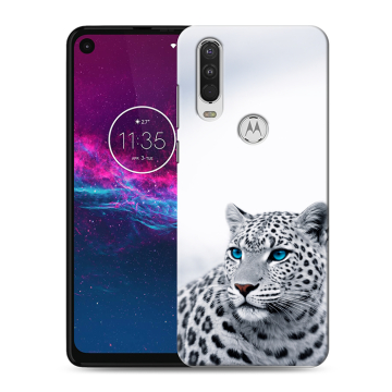 Силиконовый чехол на Motorola One Action с принтом женский