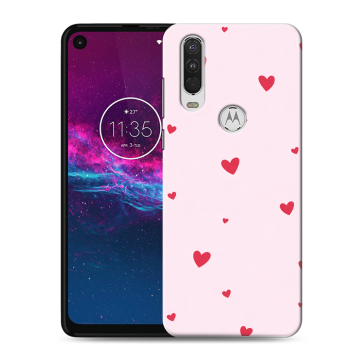 Силиконовый чехол на Motorola One Action с принтом для девочек