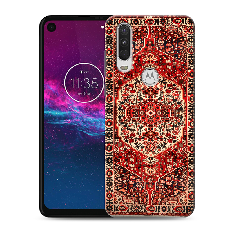 Силиконовый чехол на Motorola One Action с принтом Ковер Силиконовый чехол на Motorola One Action с принтом Ковер