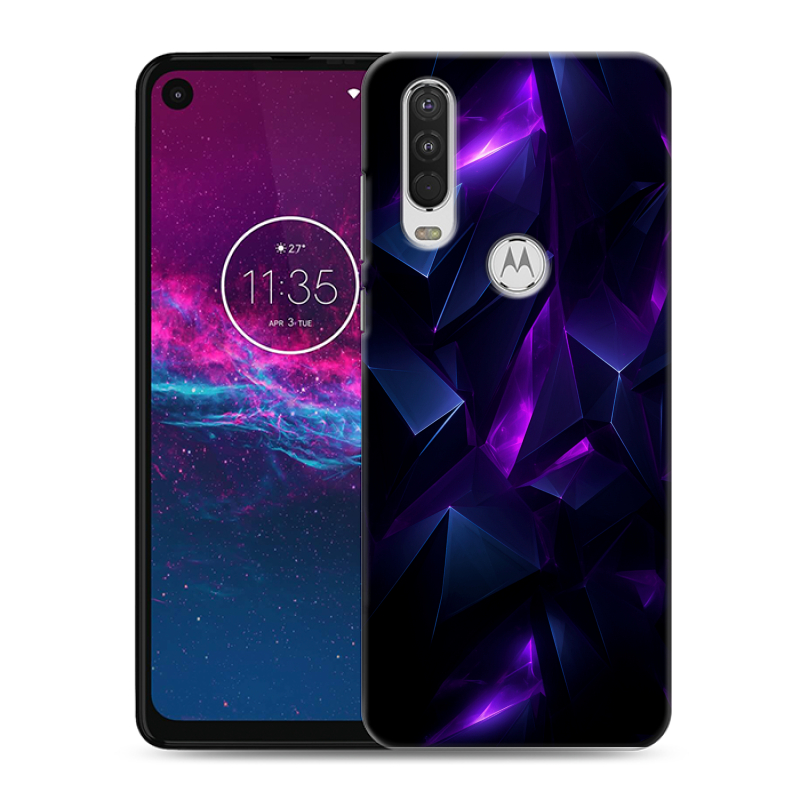 Силиконовый чехол на Motorola One Action с принтом Абстракиция Силиконовый чехол на Motorola One Action с принтом Абстракиция
