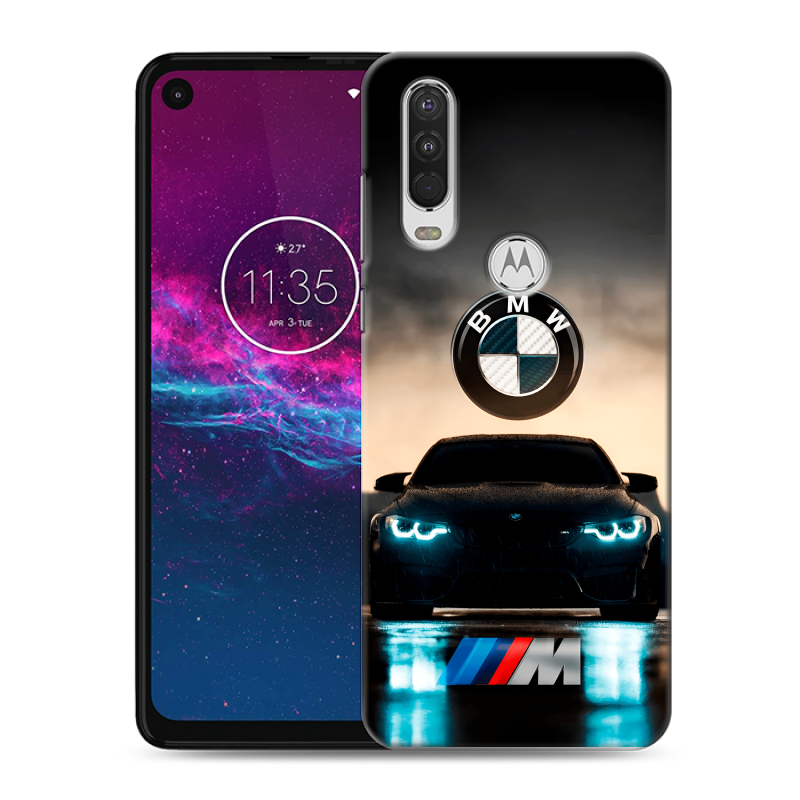 Силиконовый чехол на Motorola One Action с принтом БМВ BMW Силиконовый чехол на Motorola One Action с принтом БМВ BMW