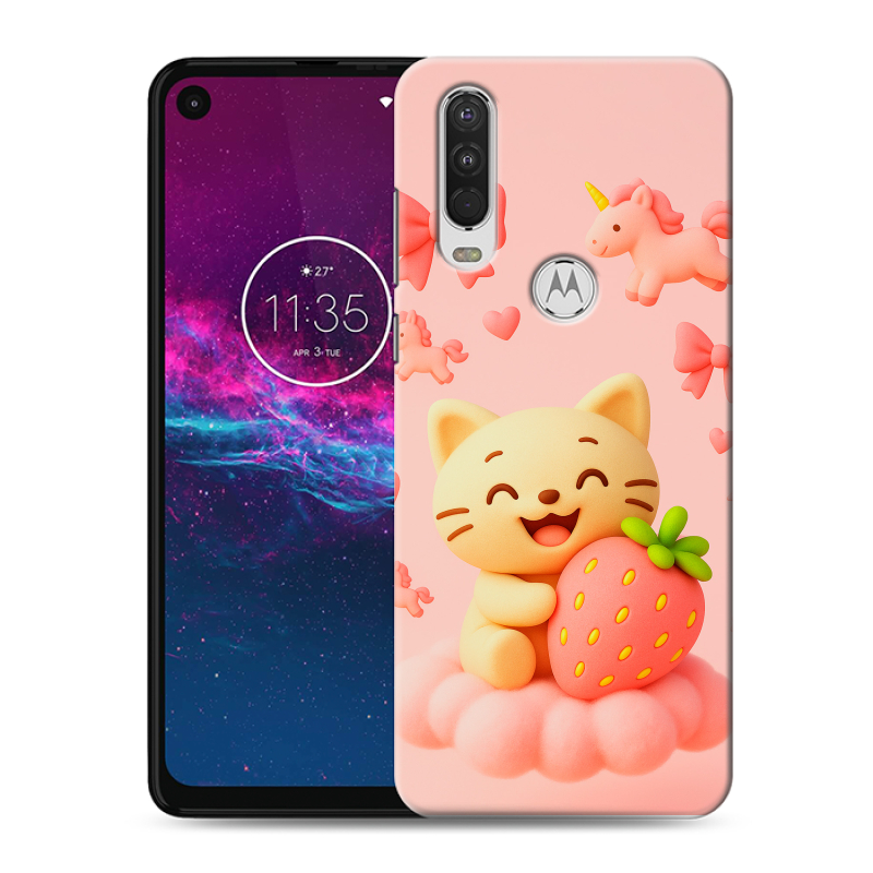 Силиконовый чехол на Motorola One Action с принтом для девочек Силиконовый чехол на Motorola One Action с принтом для девочек
