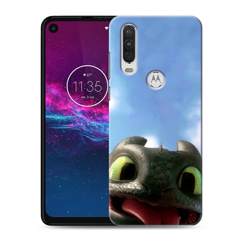 Силиконовый чехол на Motorola One Action с принтом Как приручить дракона Силиконовый чехол на Motorola One Action с принтом Как приручить дракона