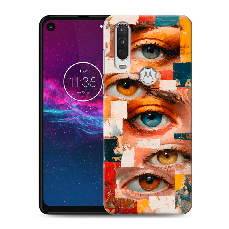 Силиконовый чехол на Motorola One Action с принтом Модный принт Силиконовый чехол на Motorola One Action с принтом Модный принт