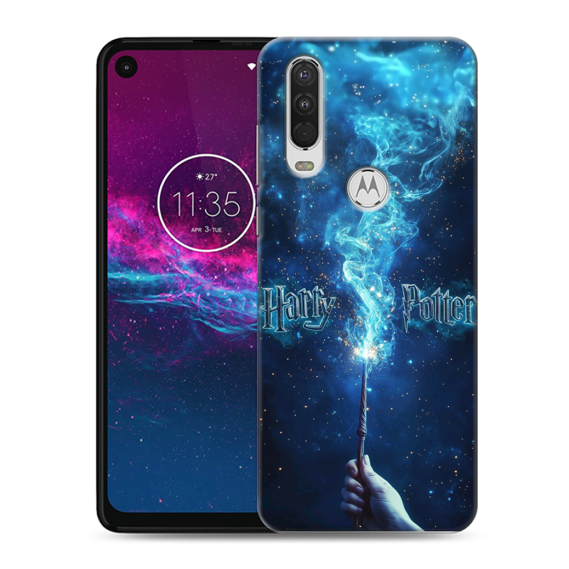 Силиконовый чехол на Motorola One Action с принтом Harry Potter Гарри Поттер Силиконовый чехол на Motorola One Action с принтом Harry Potter Гарри Поттер