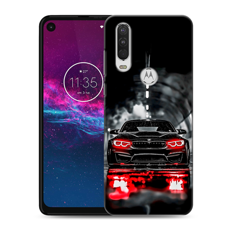 Силиконовый чехол на Motorola One Action с принтом BMW БМВ Силиконовый чехол на Motorola One Action с принтом BMW БМВ