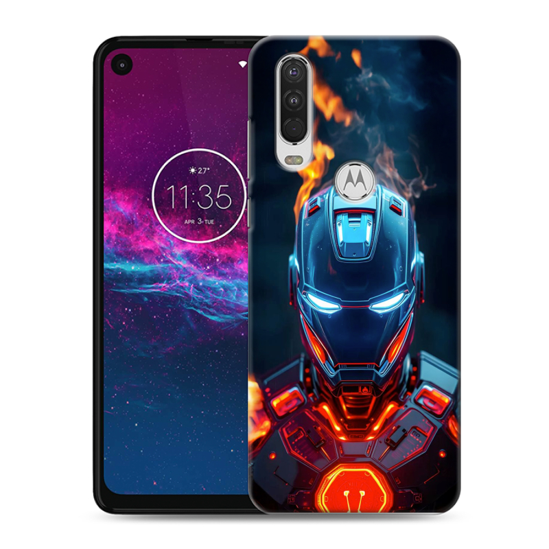 Силиконовый чехол на Motorola One Action с принтом IronMan Железный человек Силиконовый чехол на Motorola One Action с принтом IronMan Железный человек