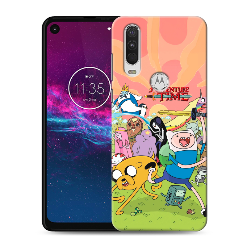Силиконовый чехол на Motorola One Action с принтом Adventure time Время приключений Силиконовый чехол на Motorola One Action с принтом Adventure time Время приключений