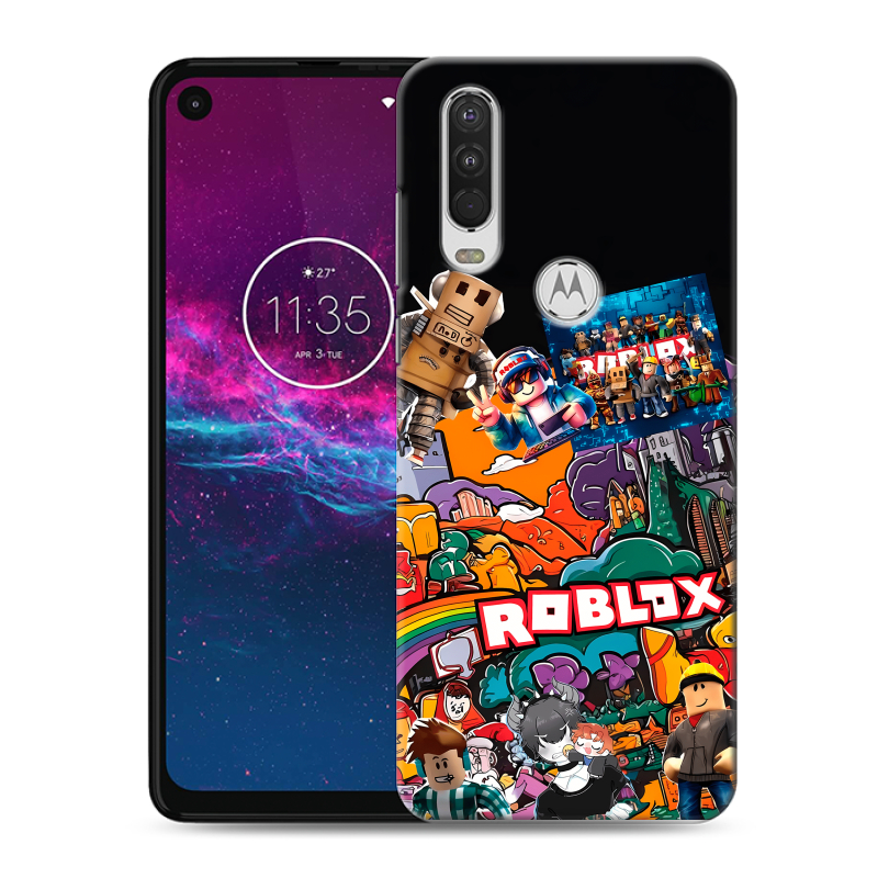 Силиконовый чехол на Motorola One Action с принтом Roblox Роблокс Силиконовый чехол на Motorola One Action с принтом Roblox Роблокс