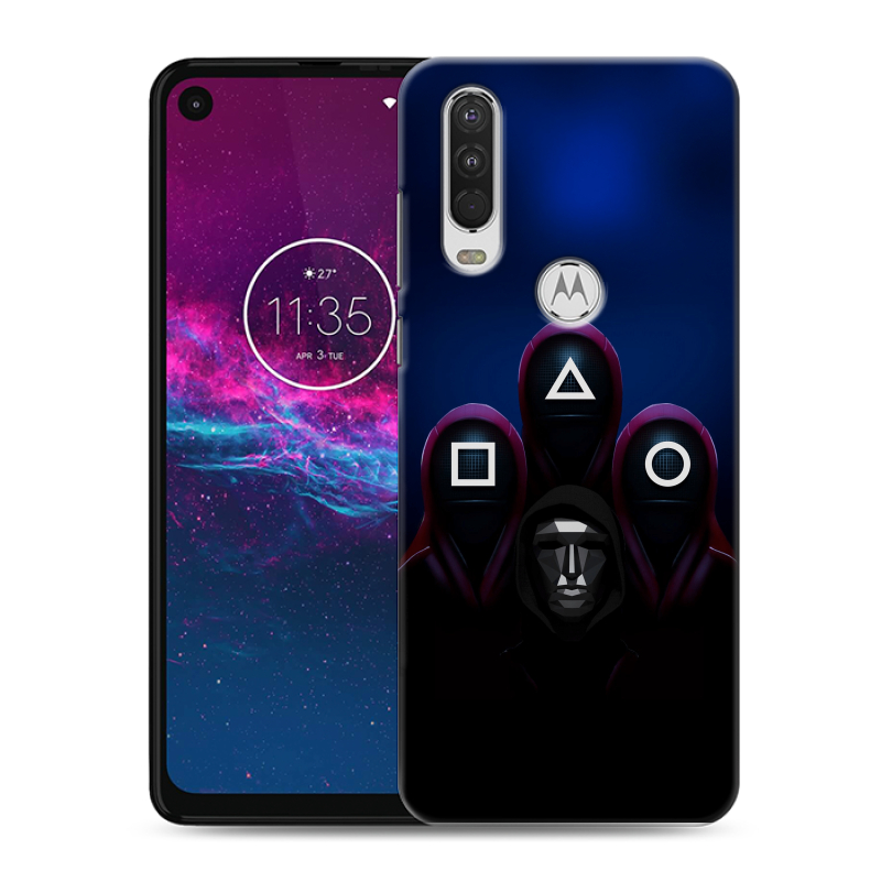 Силиконовый чехол на Motorola One Action с принтом Игра Кальмара Силиконовый чехол на Motorola One Action с принтом Игра Кальмара